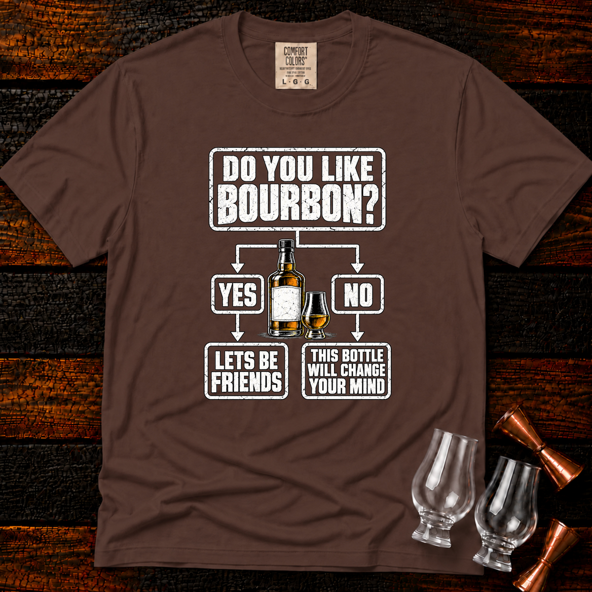 Bourbon Flowchart Premium Tee