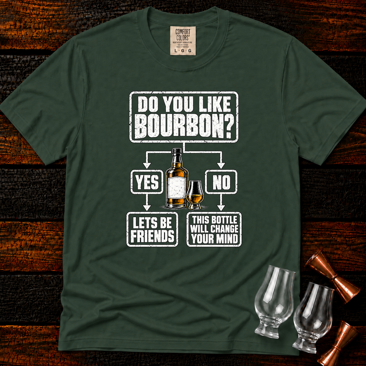 Bourbon Flowchart Premium Tee
