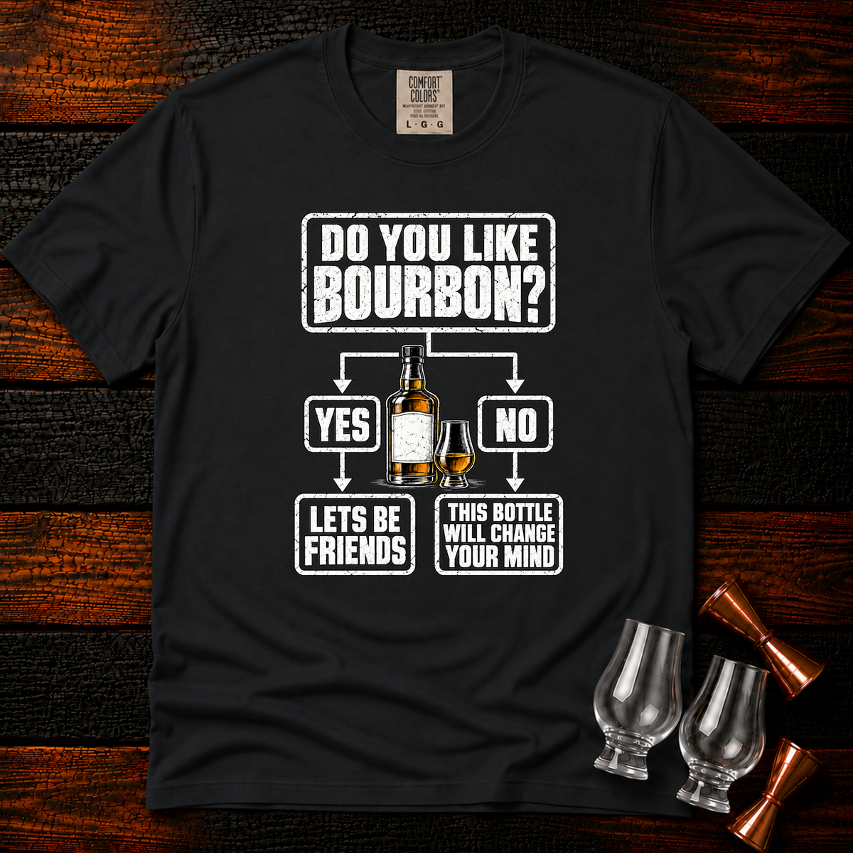 Bourbon Flowchart Premium Tee