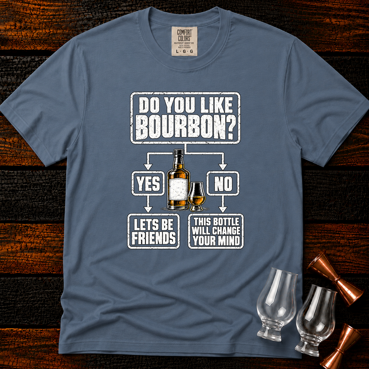 Bourbon Flowchart Premium Tee