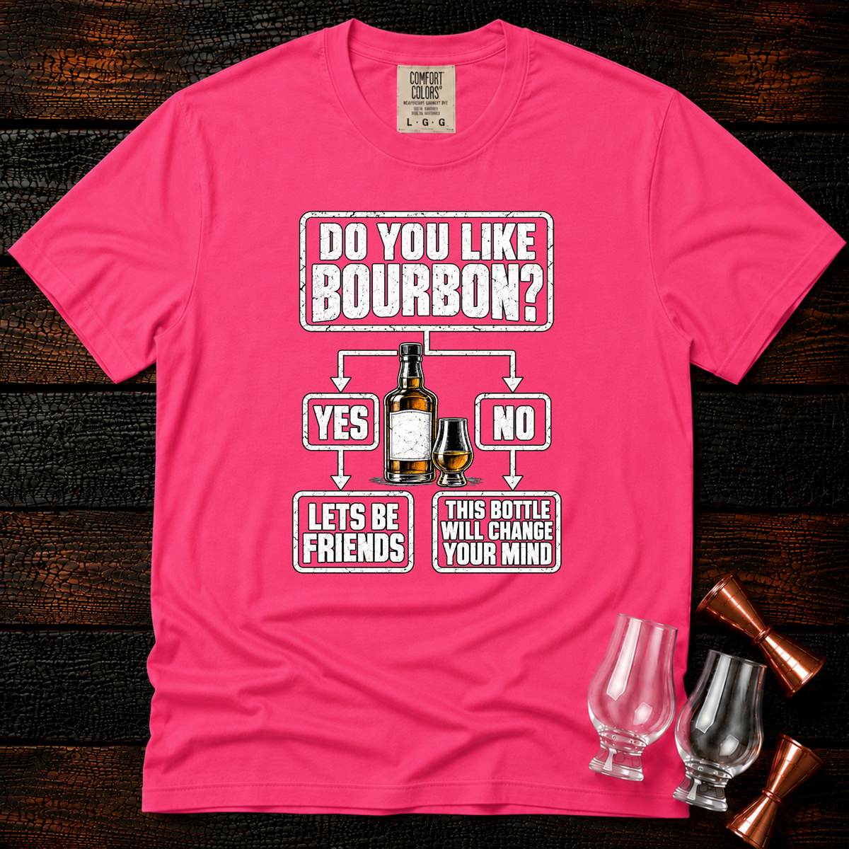 Bourbon Flowchart Premium Tee