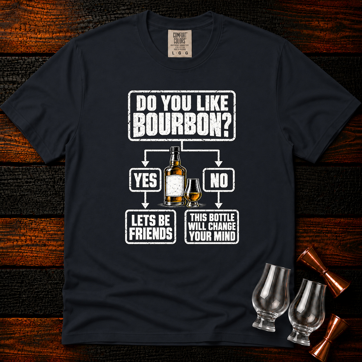 Bourbon Flowchart Premium Tee