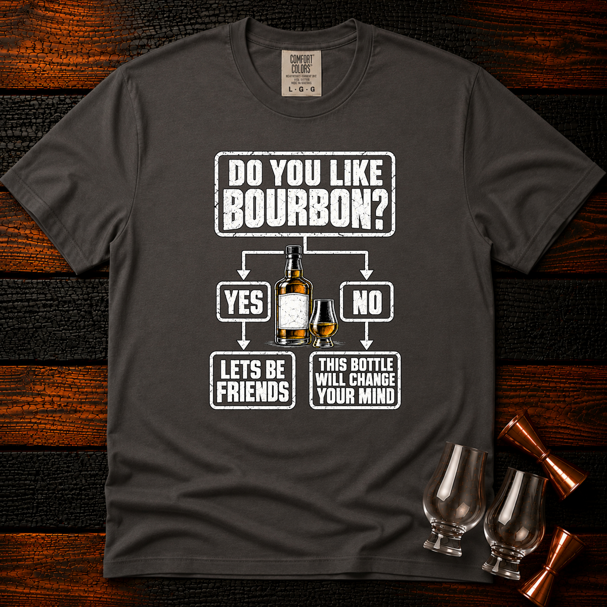 Bourbon Flowchart Premium Tee