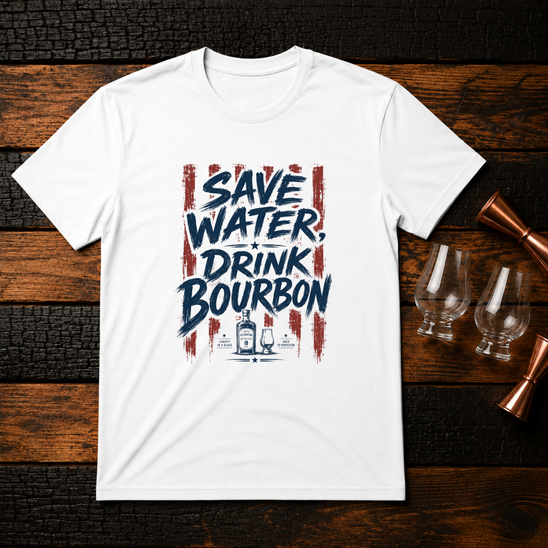 Save Water Patriotic T-Shirt
