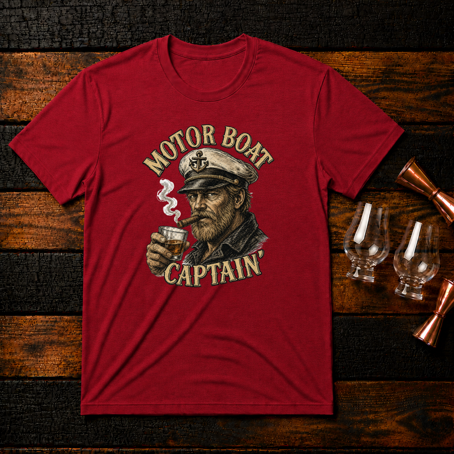 Motor Boat Captain T-Shirt