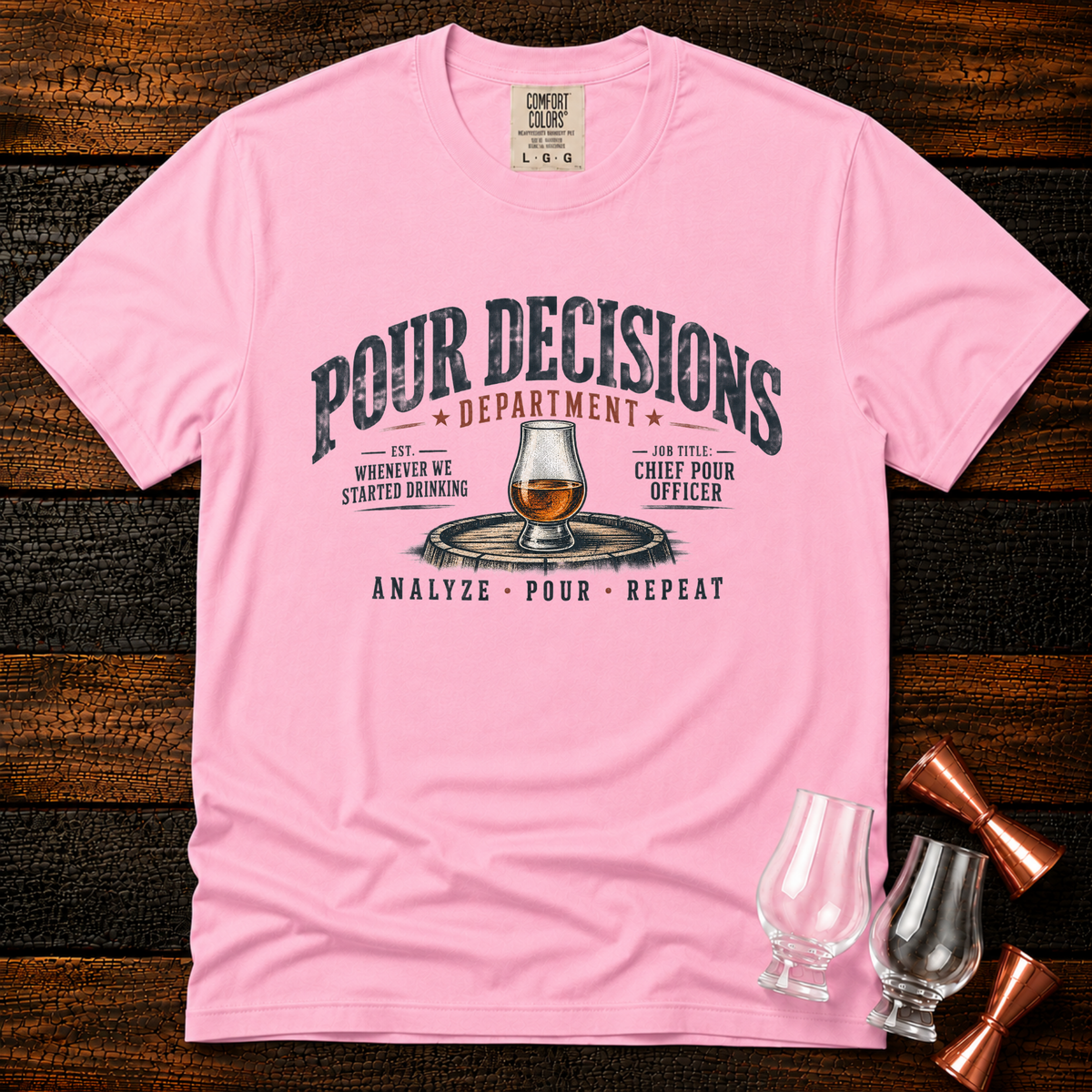 Pour Decisions Dept. Premium Tee