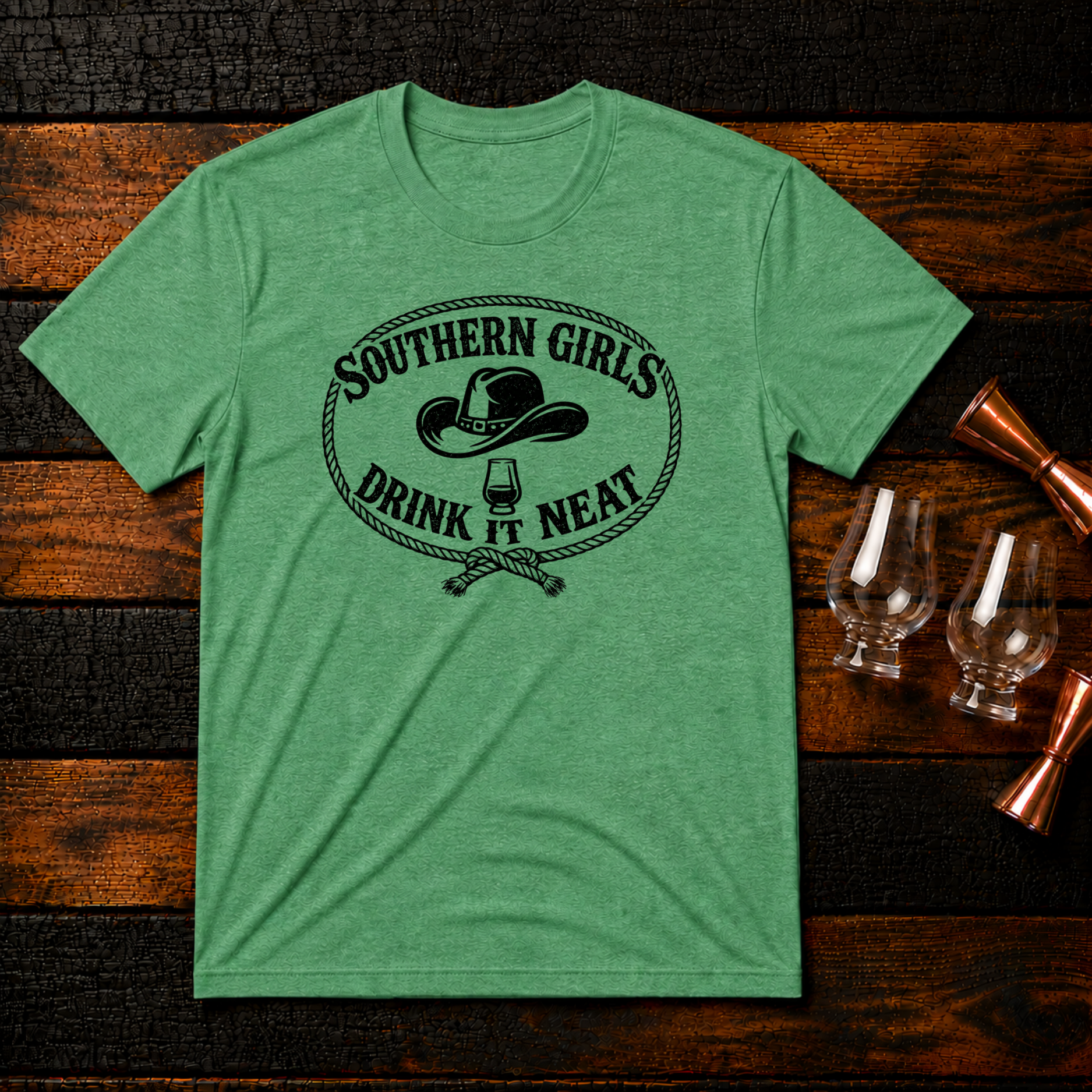 Southern Girls Drink Neat T-Shirt