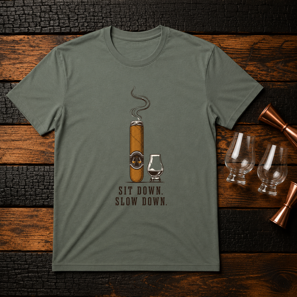Sit down. Slow down T-Shirt