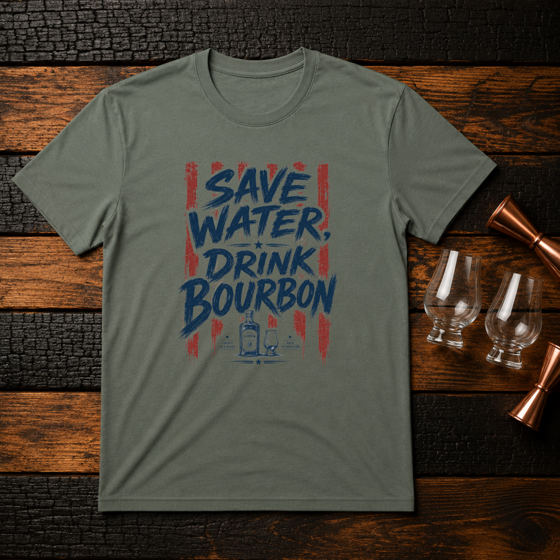 Save Water Patriotic T-Shirt