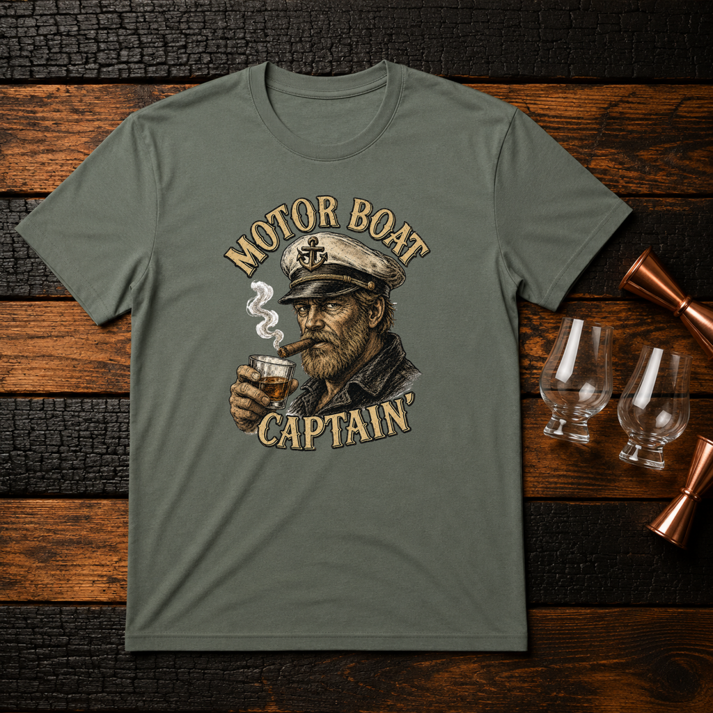 Motor Boat Captain T-Shirt