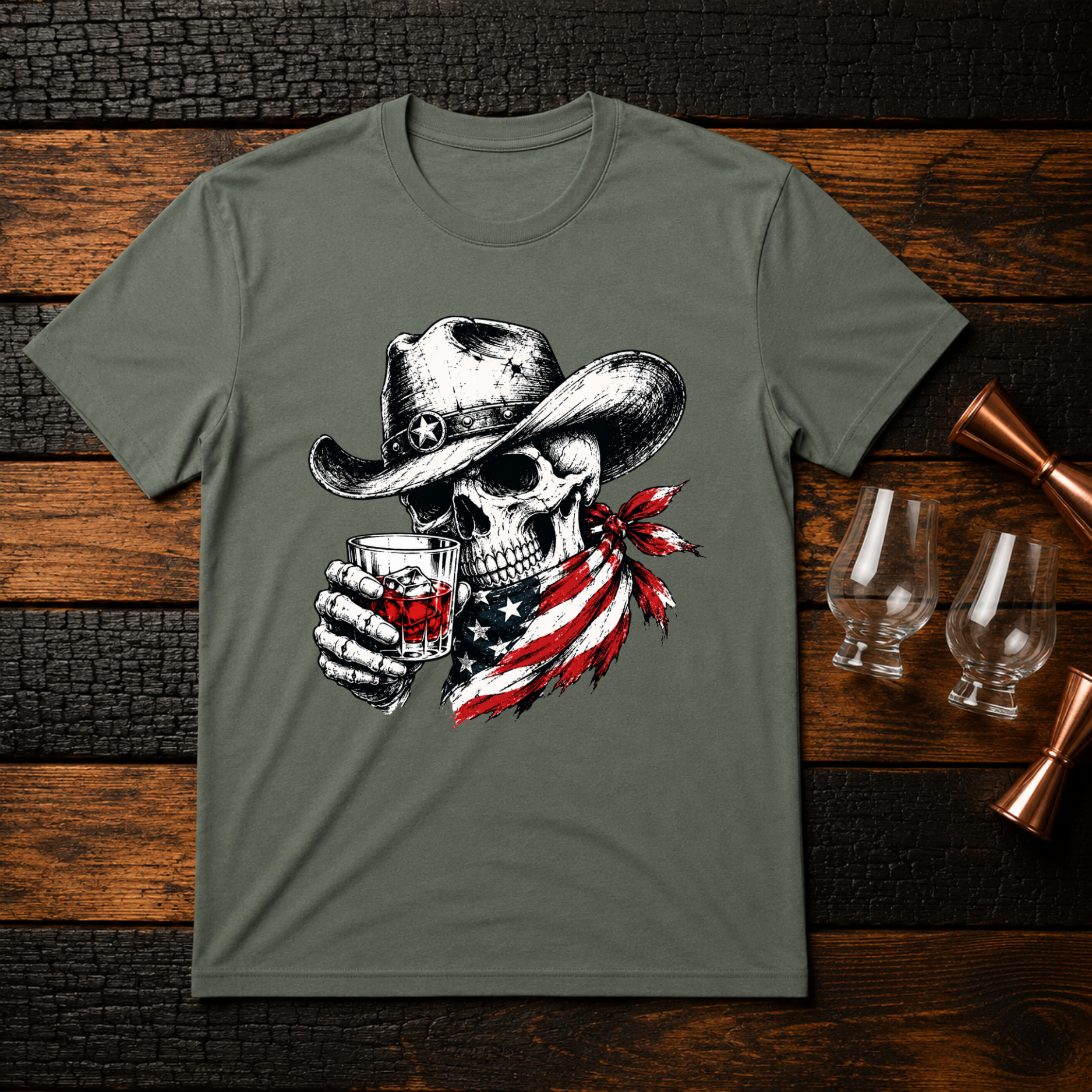 Skull Cowboy T-Shirt