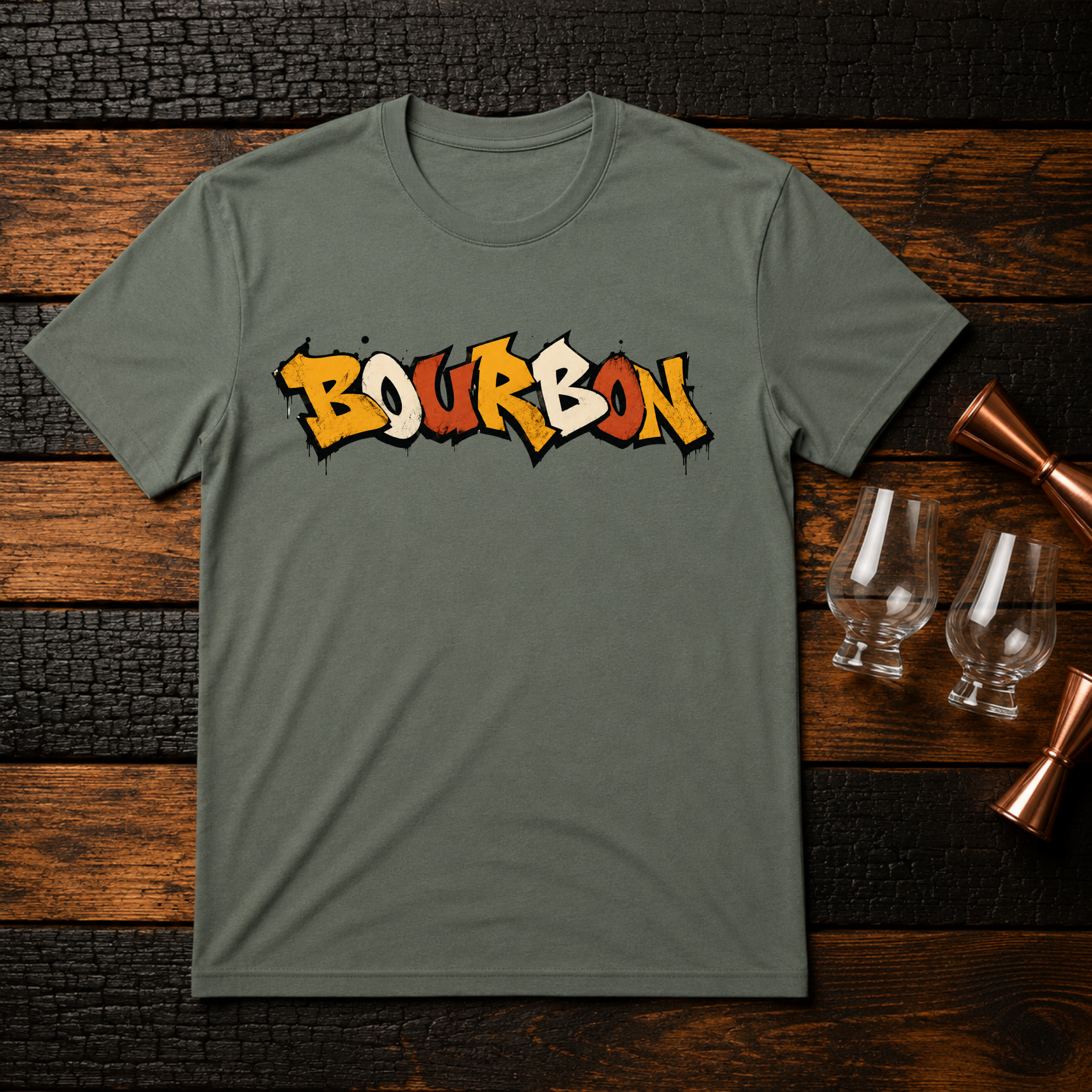 Bourbon Graffiti T-Shirt