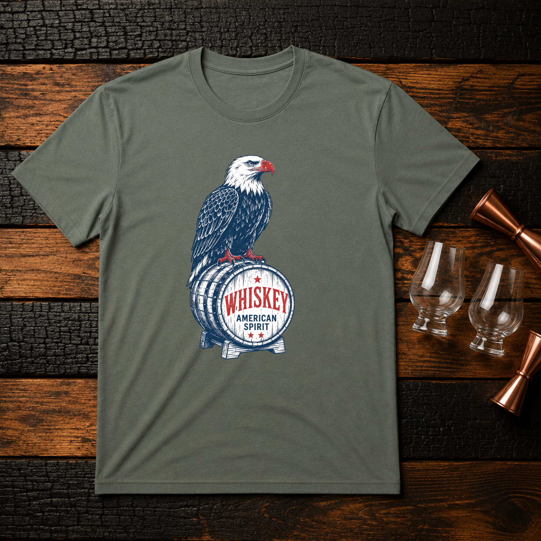 Eagle Over Barrel T-Shirt
