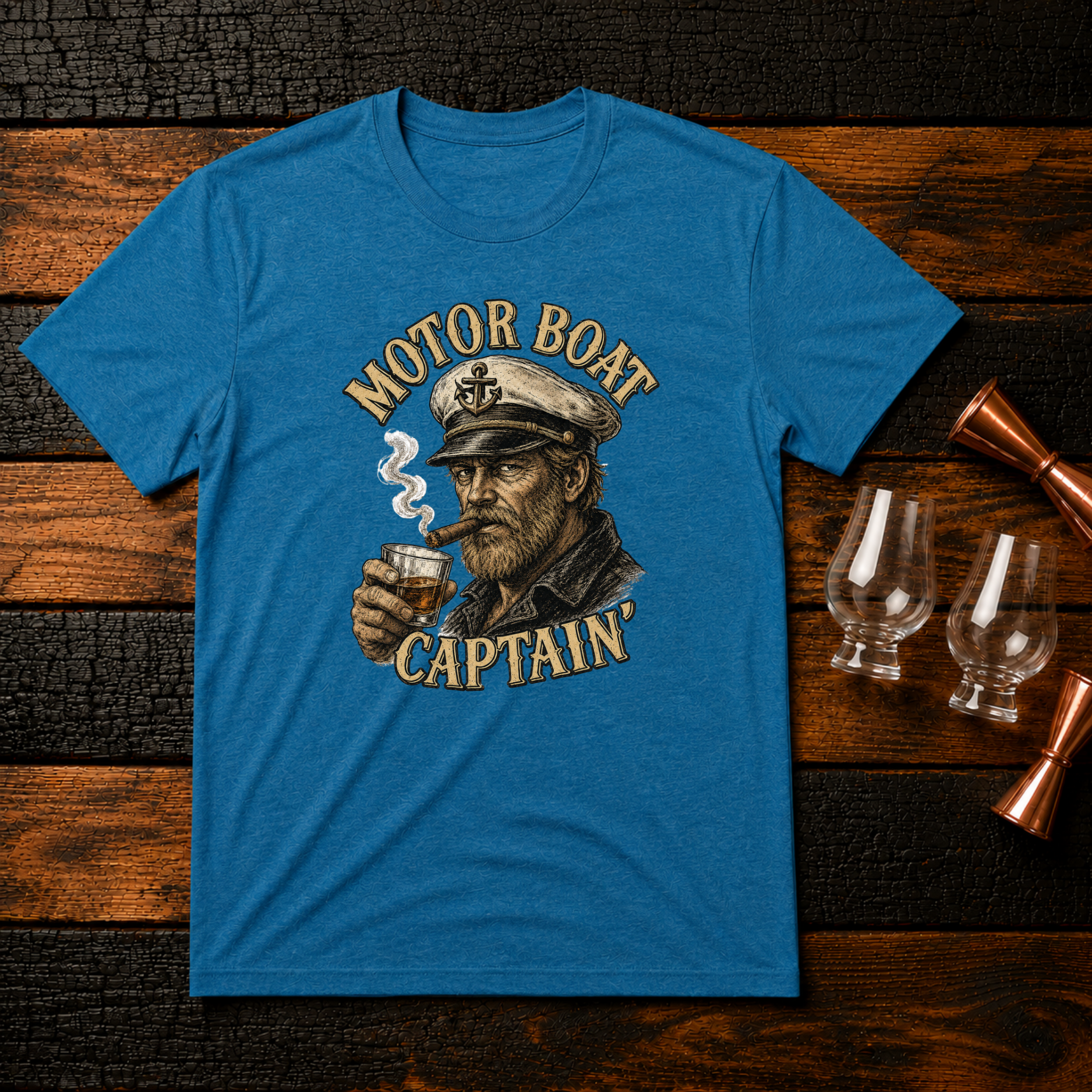 Motor Boat Captain T-Shirt