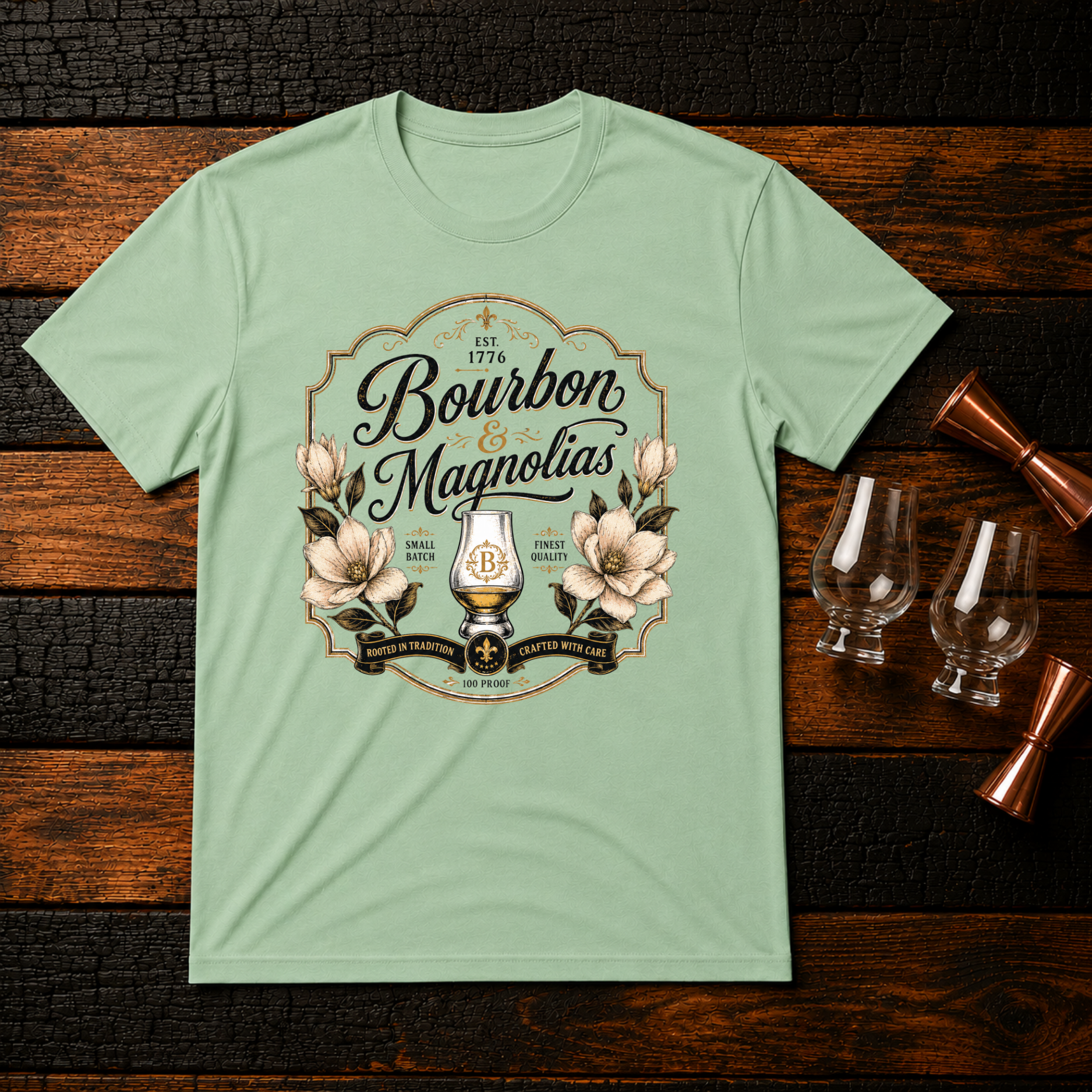 Bourbon and Magnolias T-Shirt