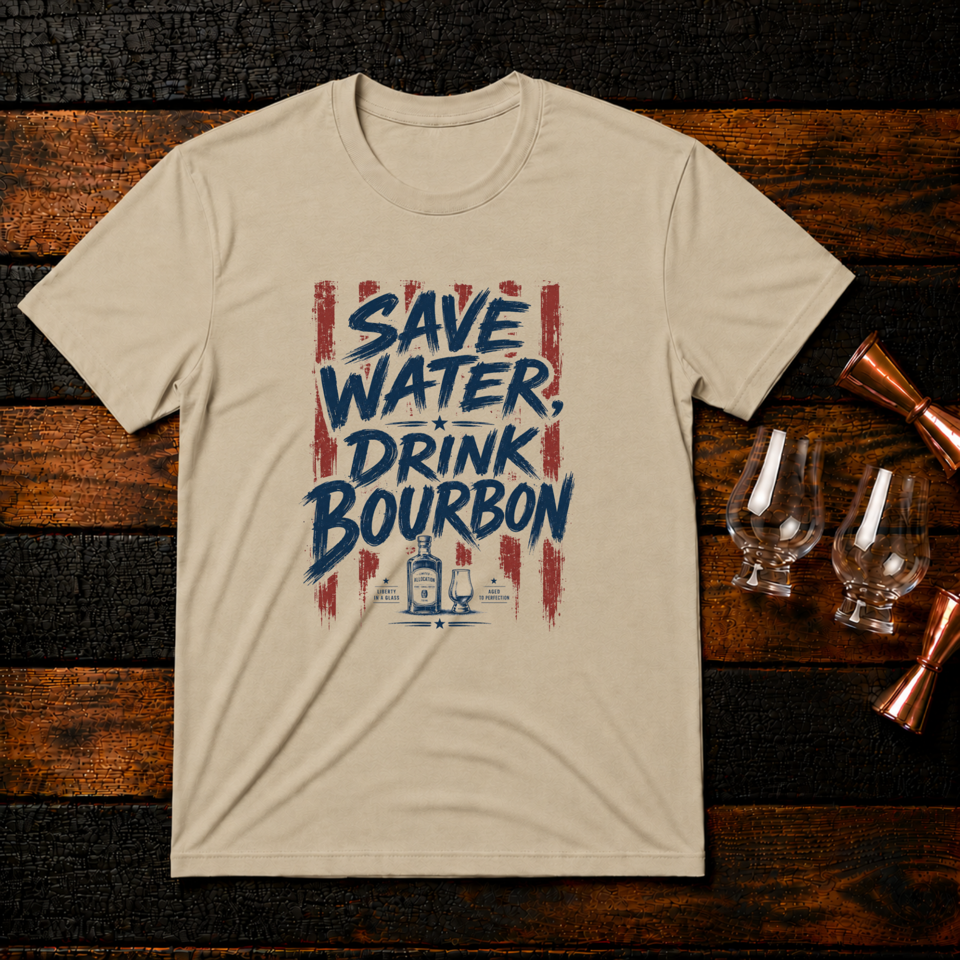 Save Water Patriotic T-Shirt