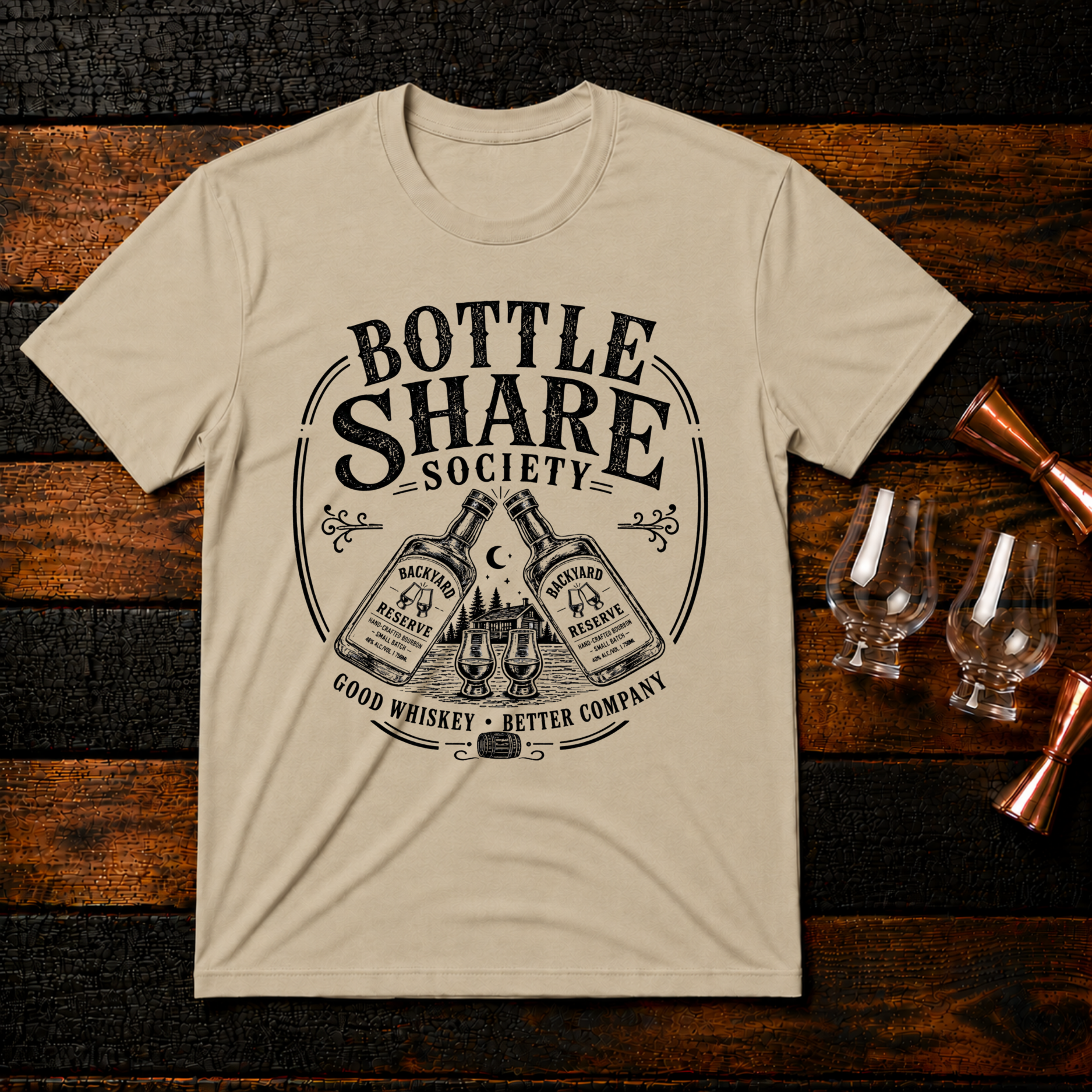Bottle Share Society T-Shirt