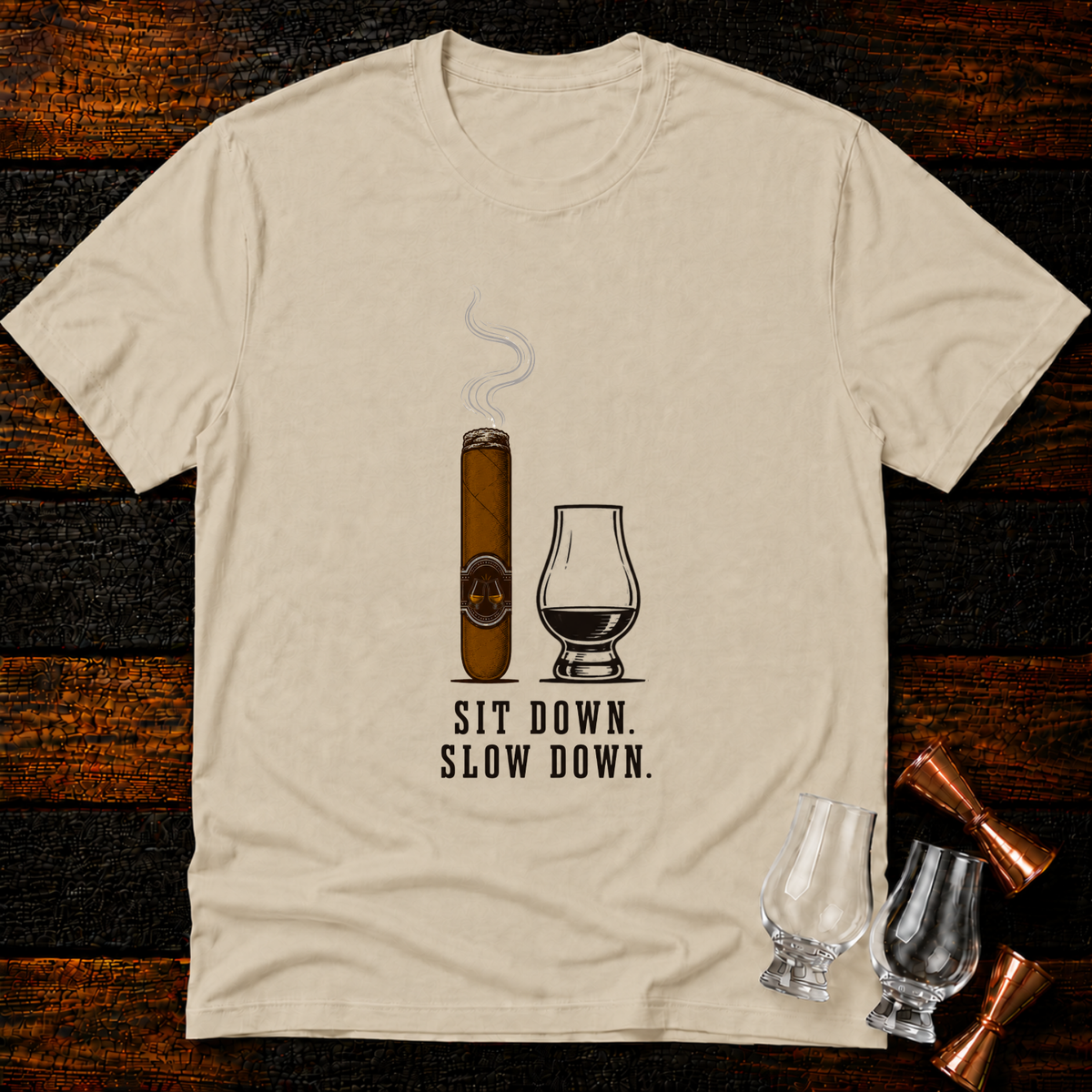 Sit down. Slow down T-Shirt