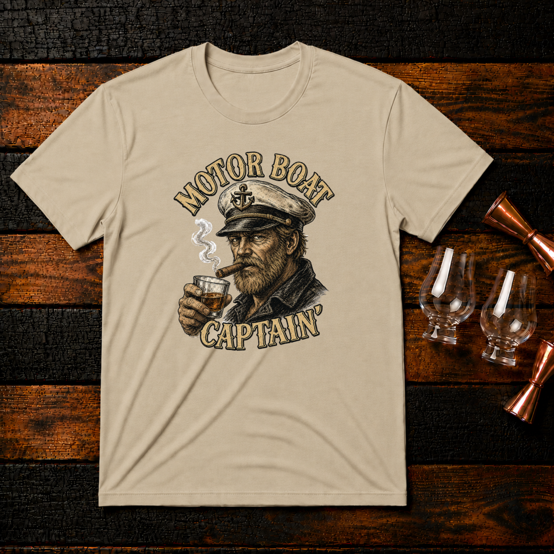 Motor Boat Captain T-Shirt