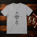 Bourbon Compass Black T-Shirt