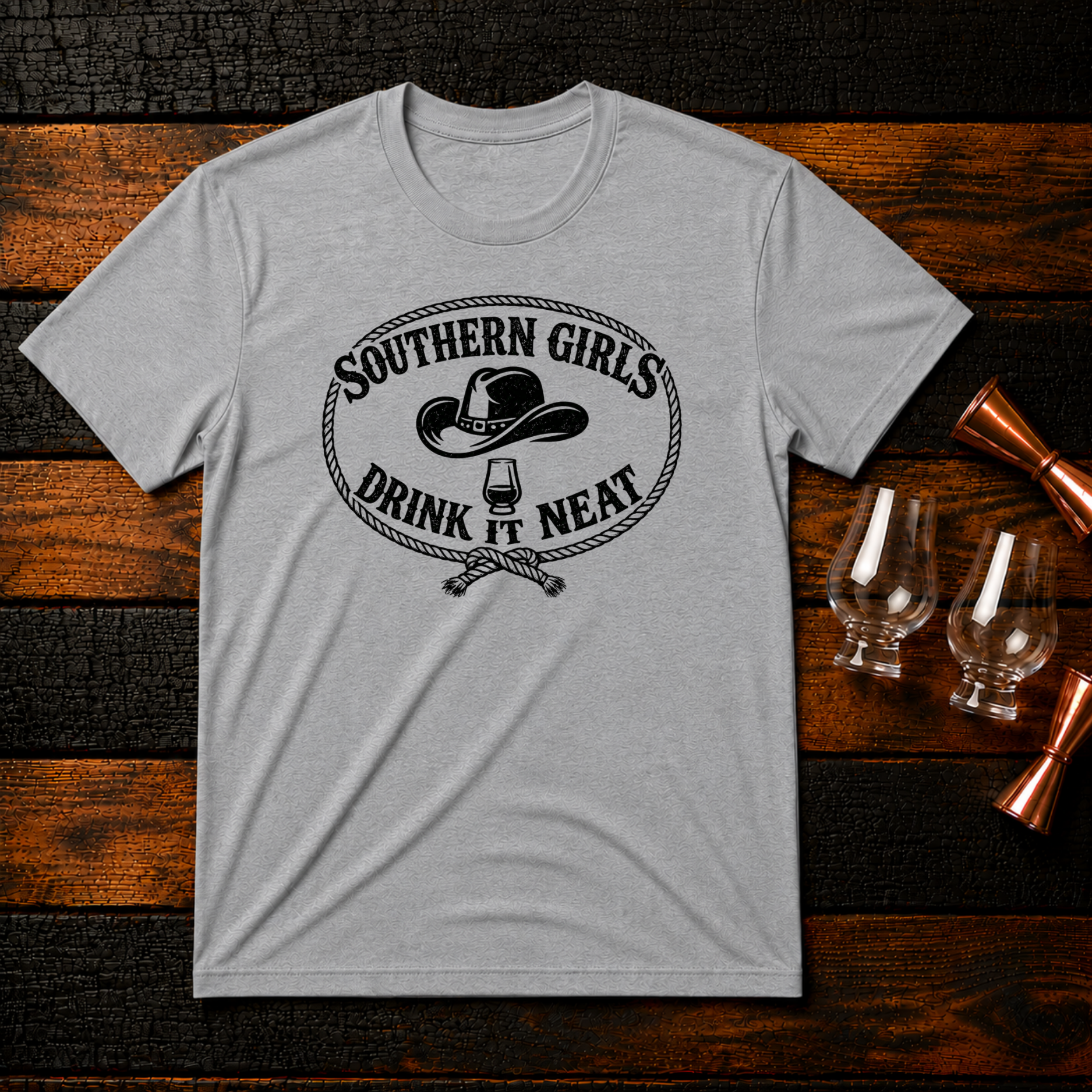 Southern Girls Drink Neat T-Shirt