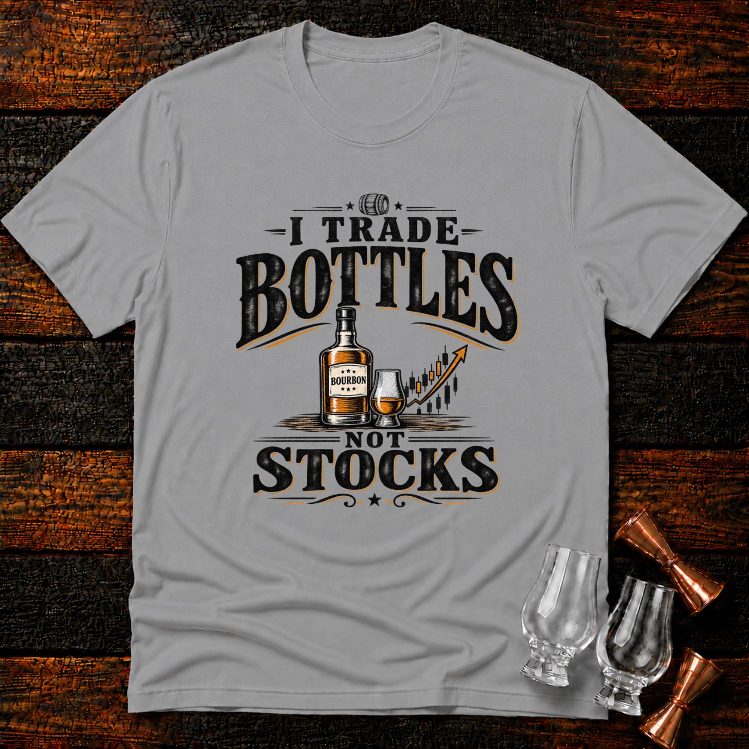Bottles not Stocks T-Shirt