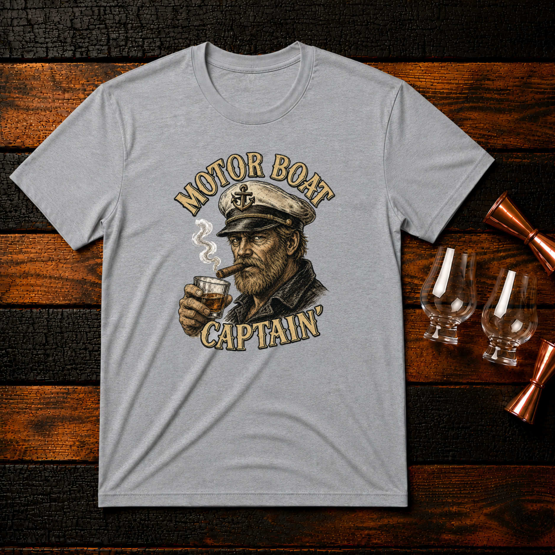 Motor Boat Captain T-Shirt