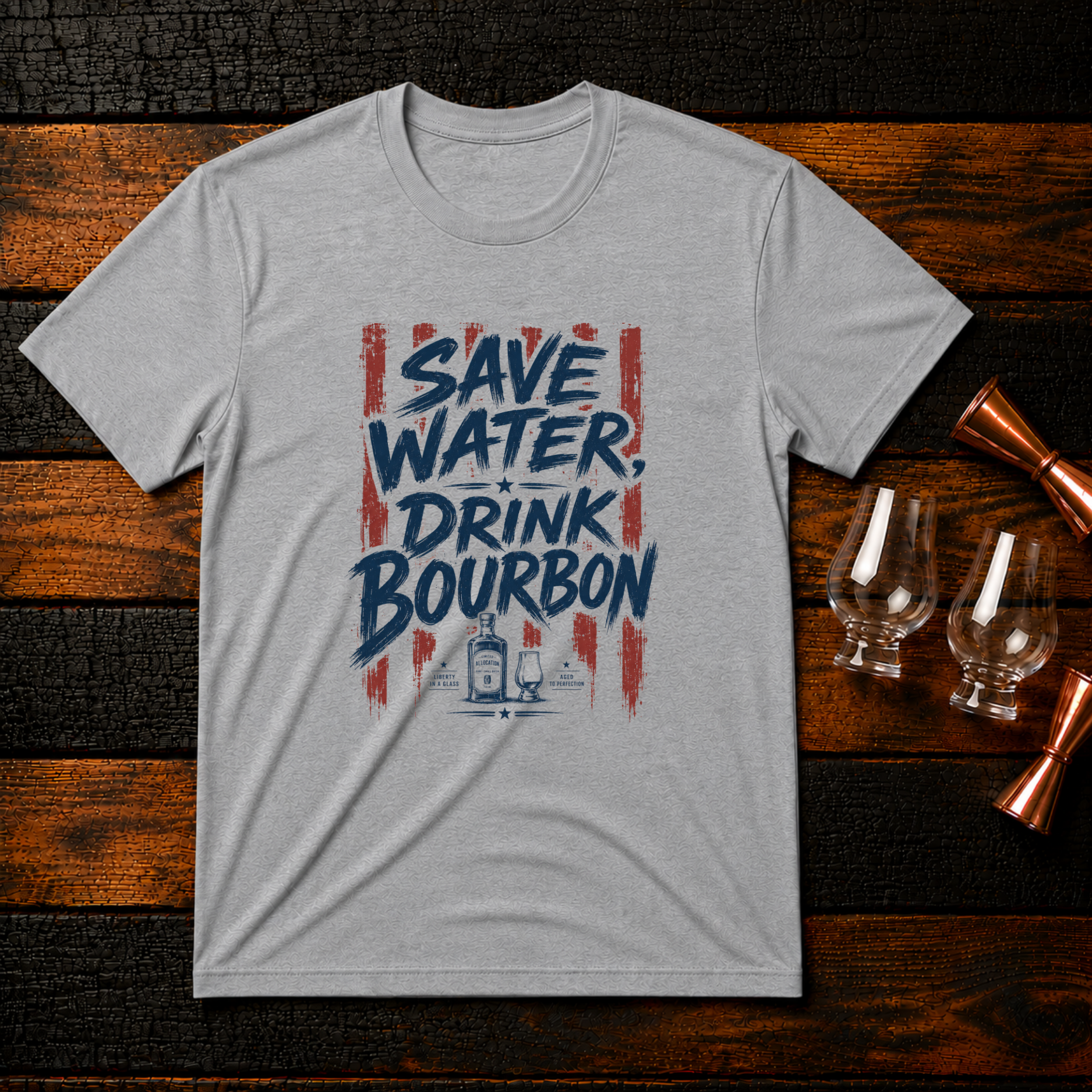 Save Water Patriotic T-Shirt