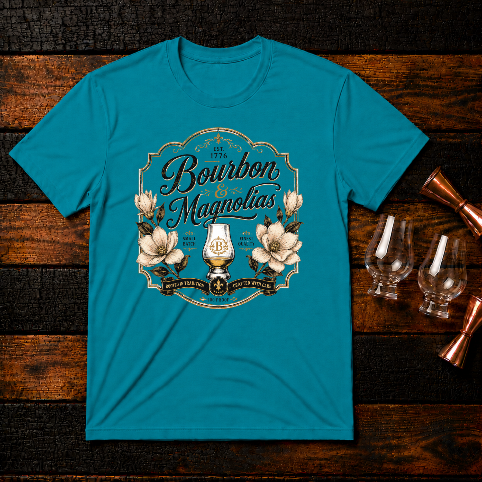 Bourbon and Magnolias T-Shirt