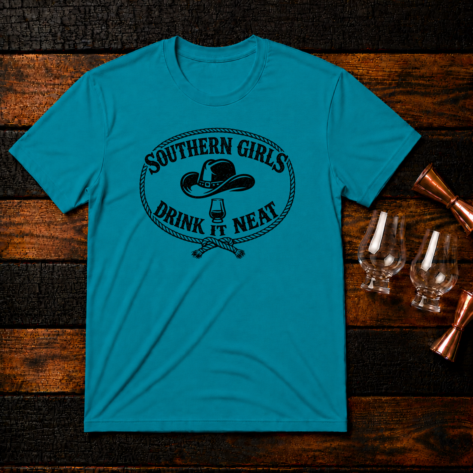 Southern Girls Drink Neat T-Shirt
